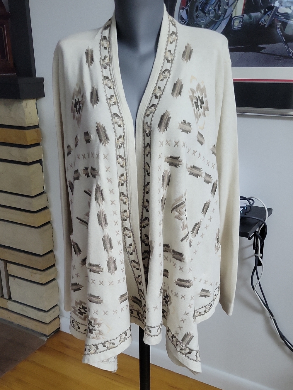 Lucky Brand Cardigan XL Cream
